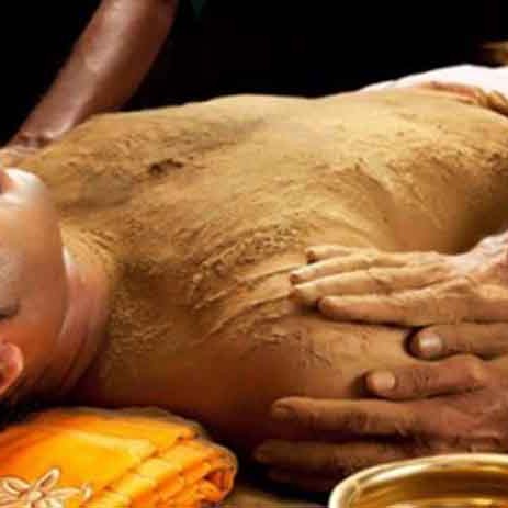 Udwarthanam massage a sec